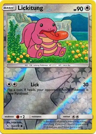 Unbroken Bonds Lickitung #152/214 reverse holo